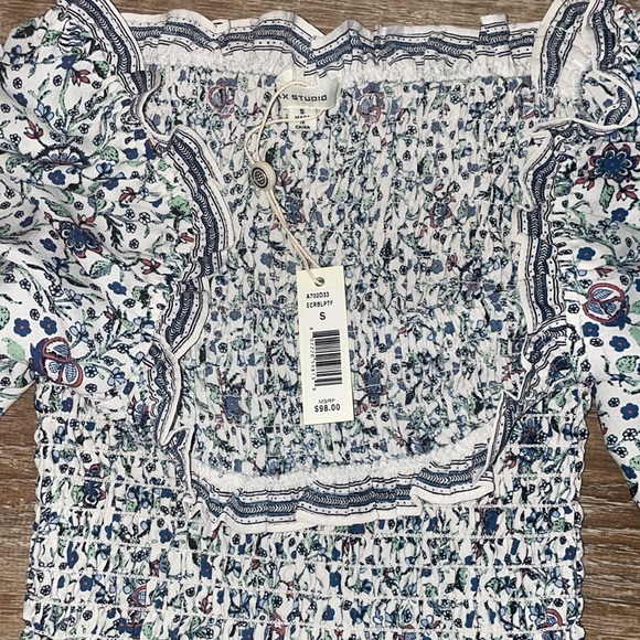 NWT MaxStudio Printed Blouse - Picture 3 of 3